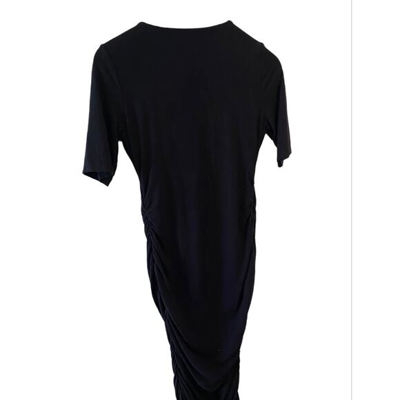 EUC Pea In The Pod Maternity Midi Black Dress Size S - Picture 3 of 5